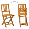 Krzesła Bistro na Zewnątrz 2 pcs ciemnoszary 38 x 46 x 85 cm