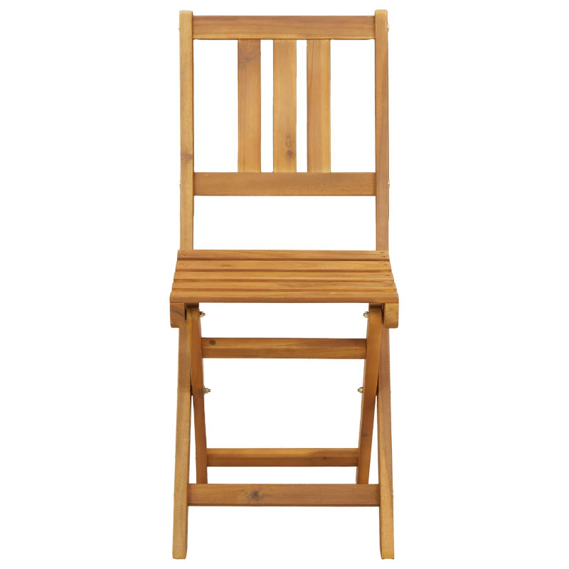 Krzesła Bistro na Zewnątrz 4 pcs naturalny 40 x 42 x 85 cm