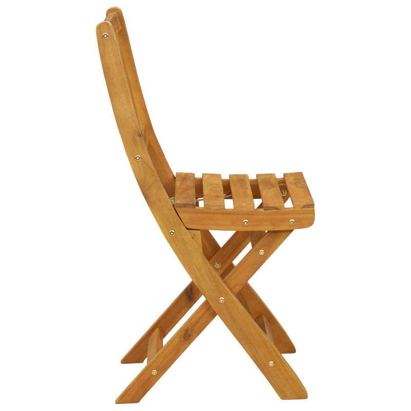 Krzesła Bistro na Zewnątrz 4 pcs naturalny 40 x 42 x 85 cm