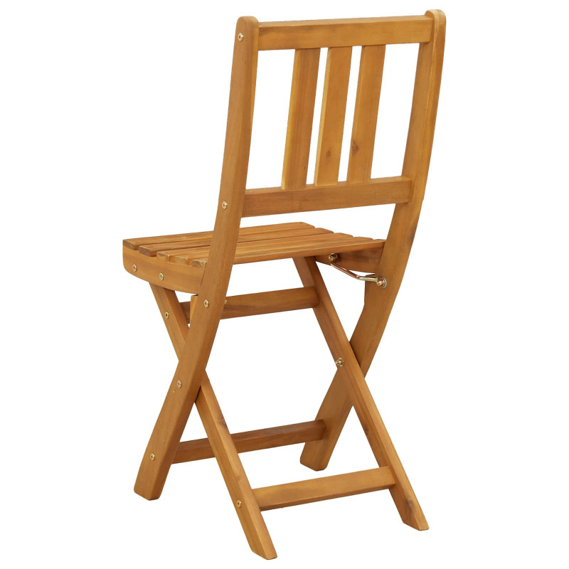 Krzesła Bistro na Zewnątrz 4 pcs naturalny 40 x 42 x 85 cm