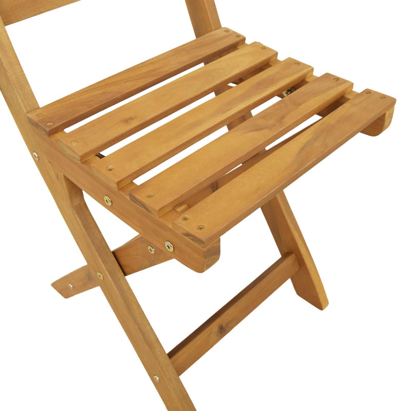 Krzesła Bistro na Zewnątrz 4 pcs naturalny 40 x 42 x 85 cm