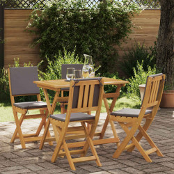 Krzesła Bistro na Zewnątrz 4 pcs ciemnoszary 38 x 46 x 85 cm