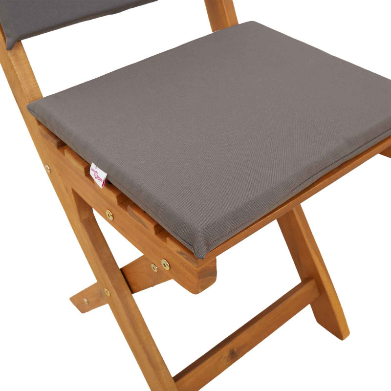 Krzesła Bistro na Zewnątrz 4 pcs ciemnoszary 38 x 46 x 85 cm