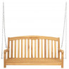 Huśtawka naturalny 114 x 61 x 61,5 cm Lite drewno teakowe