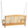 Huśtawka naturalny 114 x 61 x 61,5 cm Lite drewno teakowe