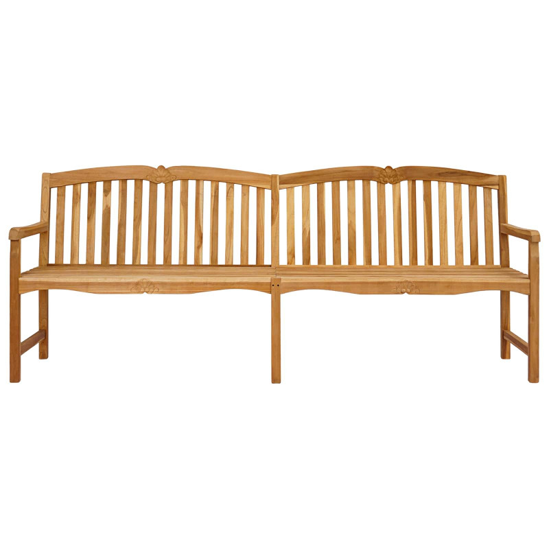 Ręcznie rzeźbiona ławka różana naturalny 228 x 61 x 94,5 cm