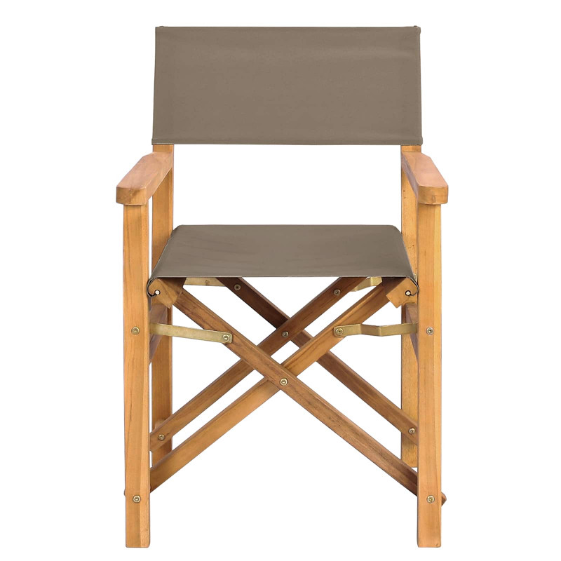 Krzesło jadalniane 56 x 54 x 87 cm 100% Poliester, solidny teak