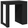 Stolik barowy, czarny, 102x70x103,5 cm, materiał drewnopochodny