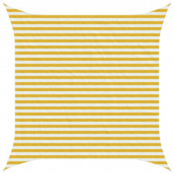 Żagiel przeciwsłoneczny Żółty i Biały 3 x 3 m HDPE
