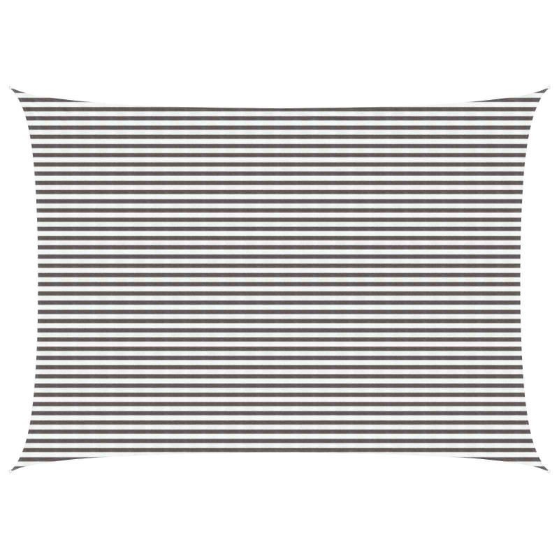 Żagiel przeciwsłoneczny Jasnoszary i biały. 5 x 7 m HDPE