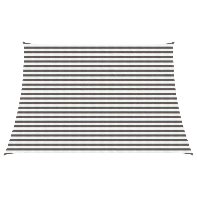 Żagiel przeciwsłoneczny Jasnoszary i biały. 4 / 5 x 3 m HDPE
