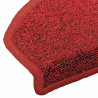 Samoprzylepne maty na schody 15 pcs czerwony 80 x 24,5 x 3,5 cm