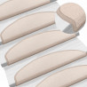 Samoprzylepne maty na schody Półokrąg 15 pcs Ciemnoszary