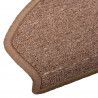 Samoprzylepne maty na schody 15 pcs brązowy 80 x 24,5 x 3,5 cm