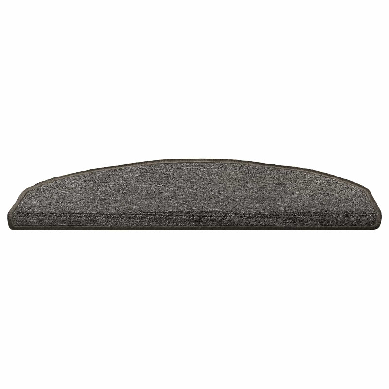 Samoprzylepne maty na schody Półokrąg 15 pcs ciemnoszary
