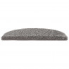Samoprzylepne maty na schody 15 pcs Szary 80 x 24,5 x 3,5 cm