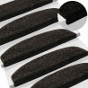 Samoprzylepne maty na schody Półokrąg 15 pcs antracytowy