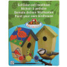 Esschert Design DIY domek dla ptaszków z farbą 14,8x11,7x20 cm KG145