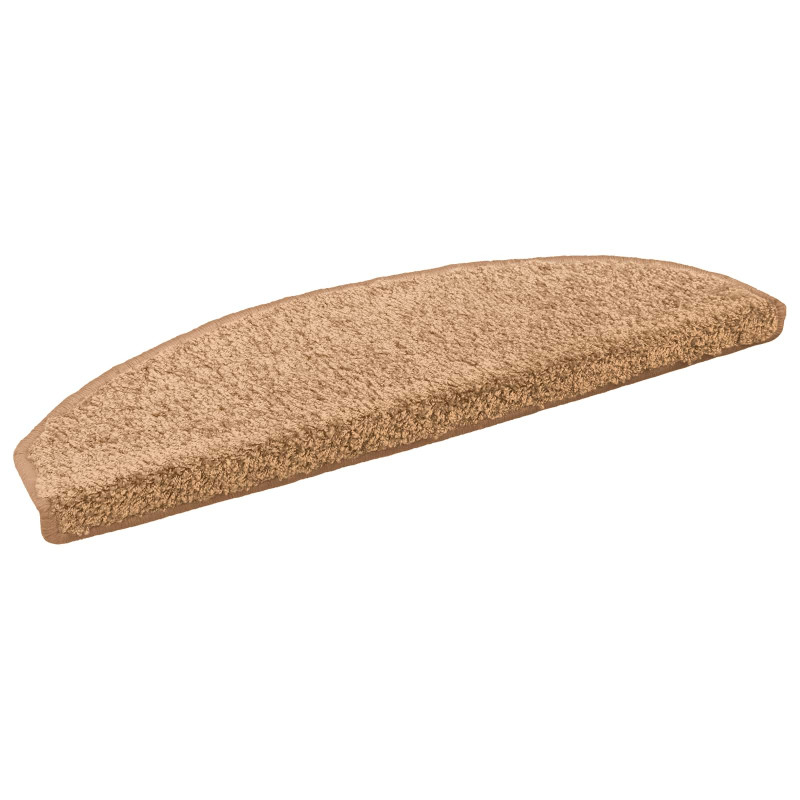 Samoprzylepne maty na schody 15 pcs Beżowy 80 x 24,5 x 3,5 cm