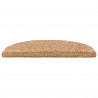Samoprzylepne maty na schody 15 pcs Beżowy 80 x 24,5 x 3,5 cm