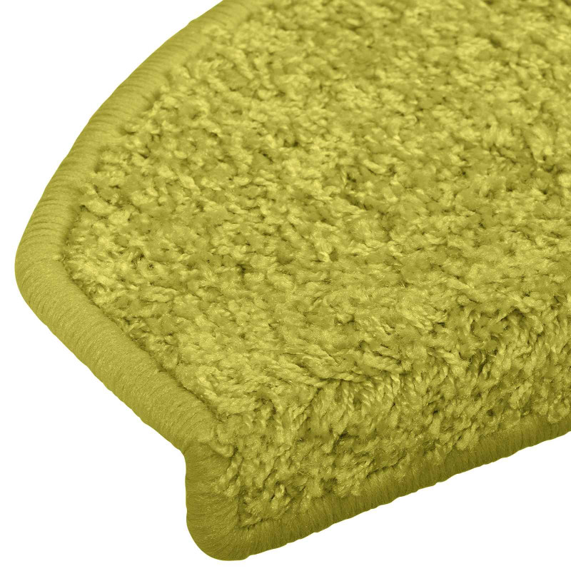 Samoprzylepne maty na schody 15 pcs zielony 80 x 24,5 x 3,5 cm