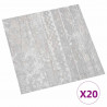 Samoprzylepne Deski Podłogowe 30,5 x 30,5 cm 20 pcs PVC Szary