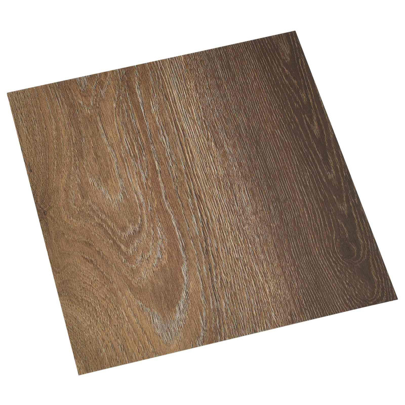 Samoprzylepne Deski Podłogowe 30,5 x 30,5 cm 20 pcs PVC brązowy