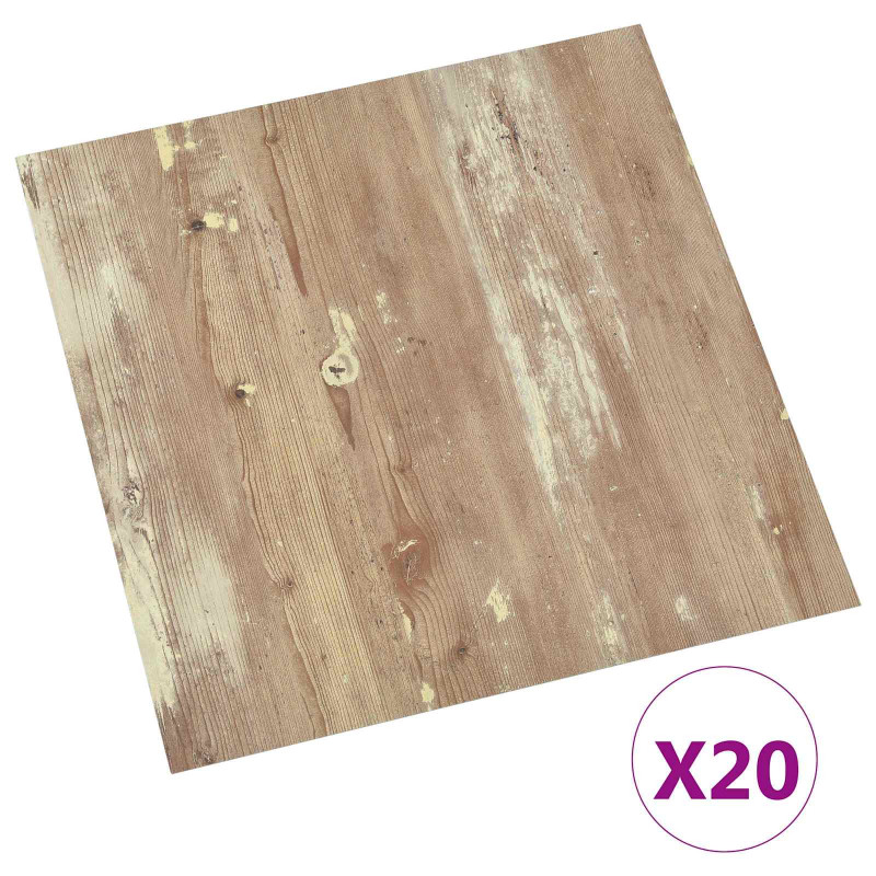 Samoprzylepne Deski Podłogowe 30,5 x 30,5 cm 20 pcs PVC