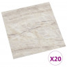 Samoprzylepne Deski Podłogowe 30,5 x 30,5 cm 20 pcs PVC Beżowy