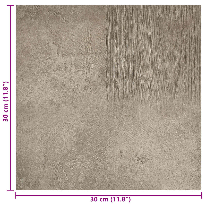 Samoprzylepne Deski Podłogowe 30,5 x 30,5 cm 20 pcs PVC