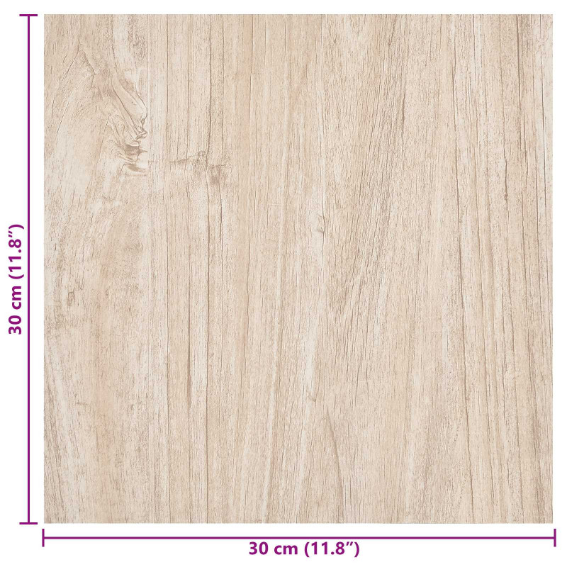 Samoprzylepne Deski Podłogowe 30,5 x 30,5 cm 20 pcs PVC