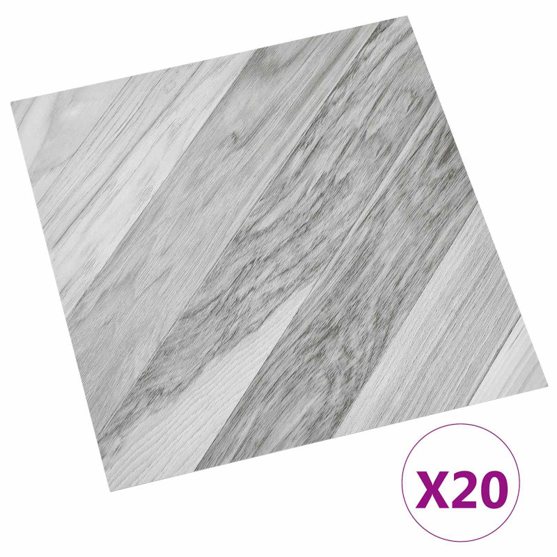 Samoprzylepne Deski Podłogowe 30,5 x 30,5 cm 20 pcs PVC