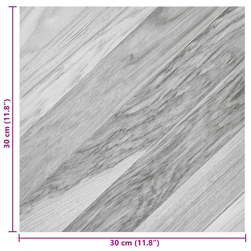 Samoprzylepne Deski Podłogowe 30,5 x 30,5 cm 20 pcs PVC