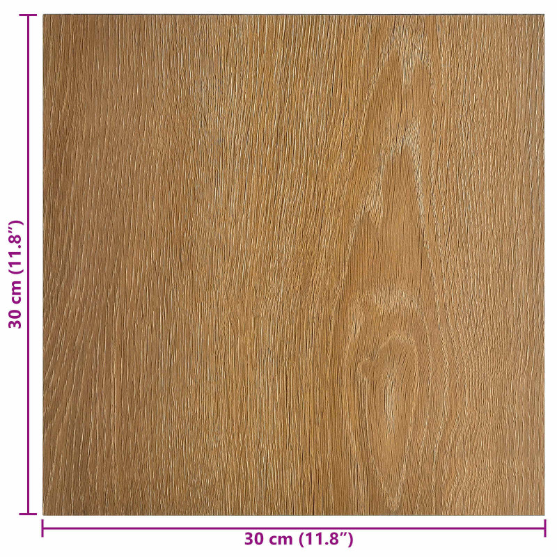 Samoprzylepne Deski Podłogowe 30,5 x 30,5 cm 20 pcs PVC drewno