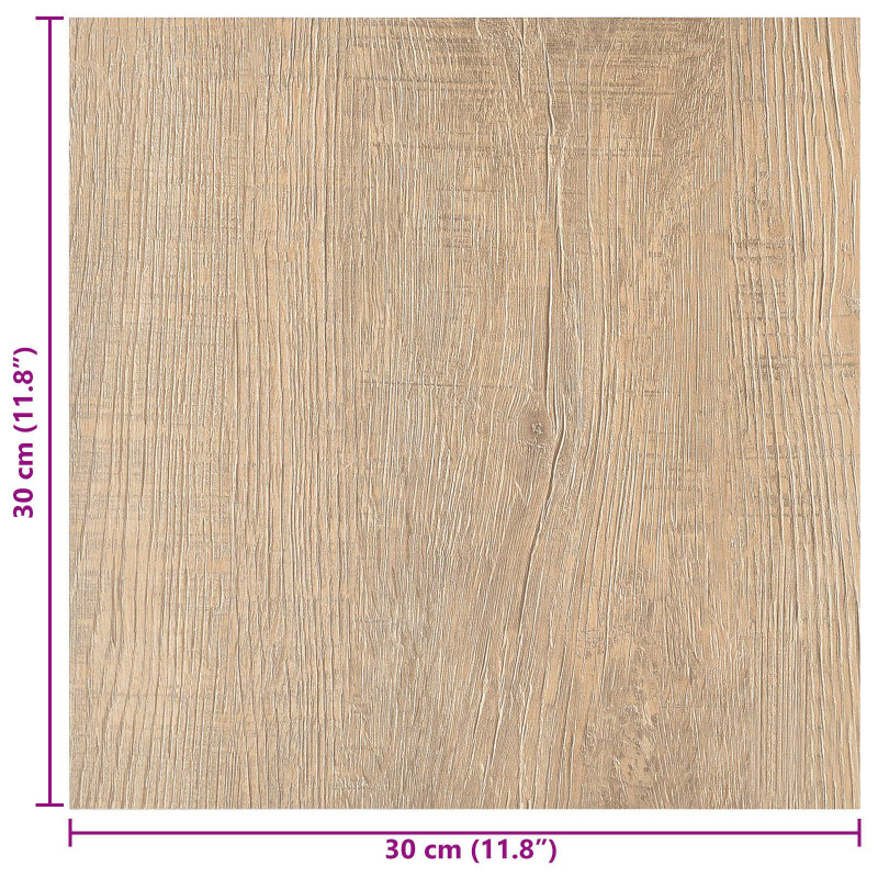 Samoprzylepne Deski Podłogowe 30,5 x 30,5 cm 20 pcs PVC
