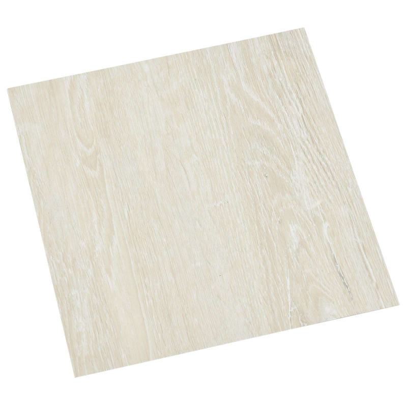 Samoprzylepne Deski Podłogowe 30,5 x 30,5 cm 20 pcs PVC kremowy
