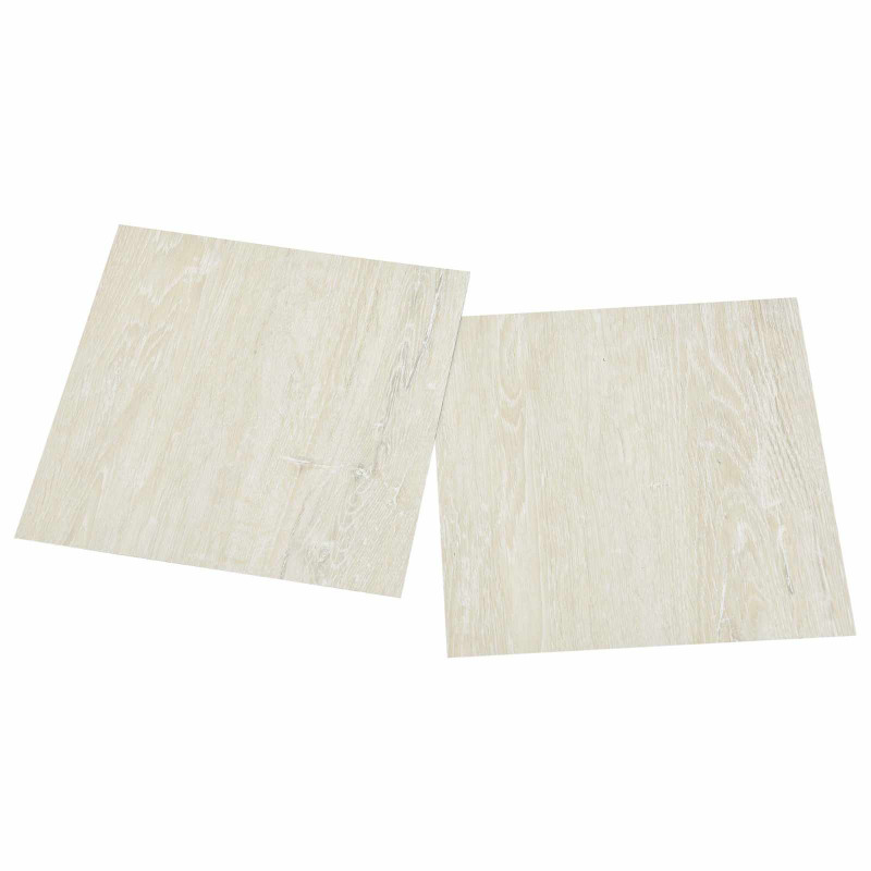 Samoprzylepne Deski Podłogowe 30,5 x 30,5 cm 20 pcs PVC kremowy