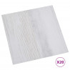 Samoprzylepne Deski Podłogowe 30,5 x 30,5 cm 20 pcs PVC