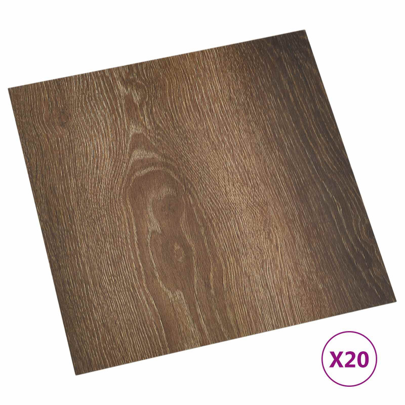 Samoprzylepne Deski Podłogowe 30,5 x 30,5 cm 20 pcs PVC