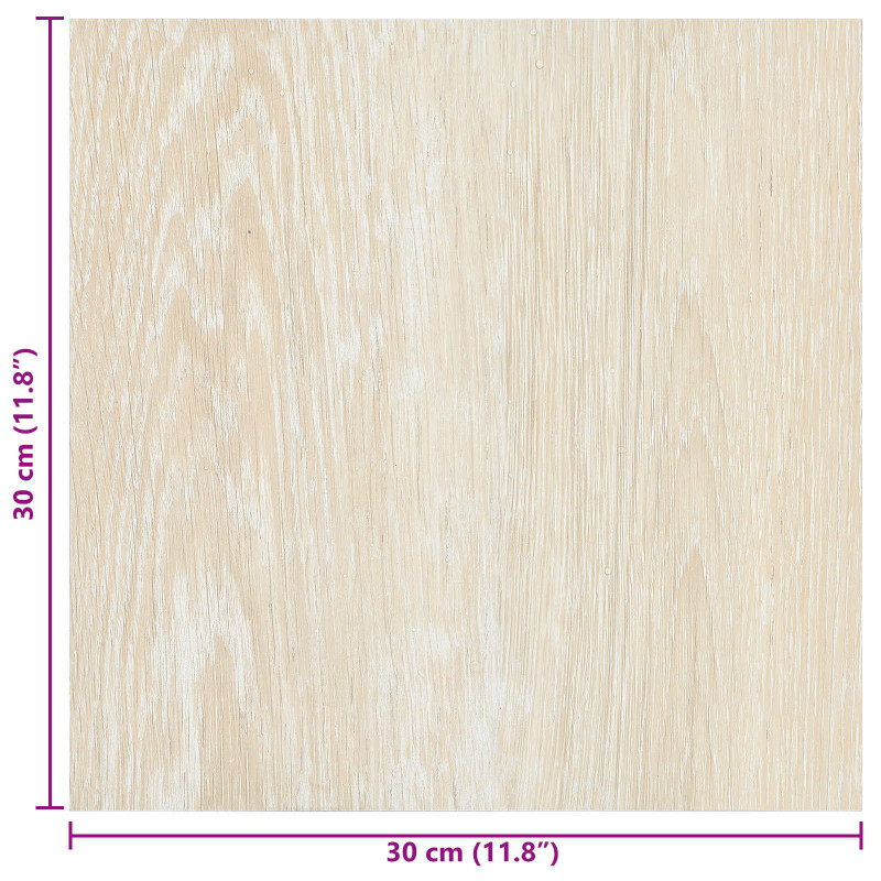Samoprzylepne Deski Podłogowe 30,5 x 30,5 cm 20 pcs PVC