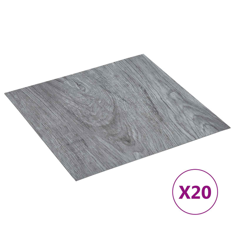 Samoprzylepne Deski Podłogowe 30,5 x 30,5 cm 20 pcs PVC