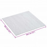 Samoprzylepne Deski Podłogowe 30,5 x 30,5 cm 20 pcs PVC Biały