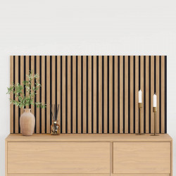 Panele ścienne 2 pcs naturalny 60,5 x 60 cm