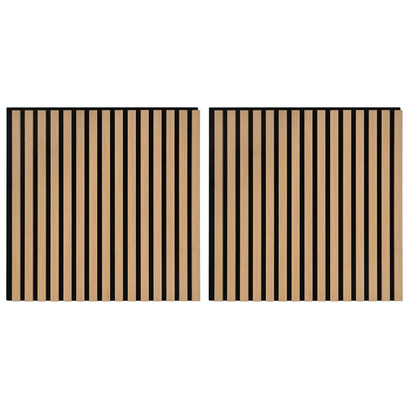 Panele ścienne 2 pcs naturalny 60,5 x 60 cm