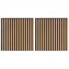Panele ścienne 2 pcs naturalny 60,5 x 60 cm