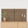 Panele ścienne 2 pcs naturalny 60,5 x 60 cm