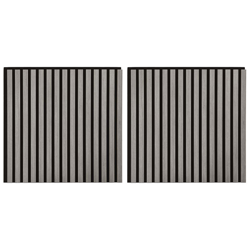 Panele ścienne 2 pcs Szary 60,5 x 60 cm