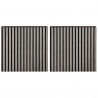 Panele ścienne 2 pcs Szary 60,5 x 60 cm