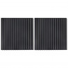 Panele ścienne 2 pcs antracytowy 60,5 x 60 cm