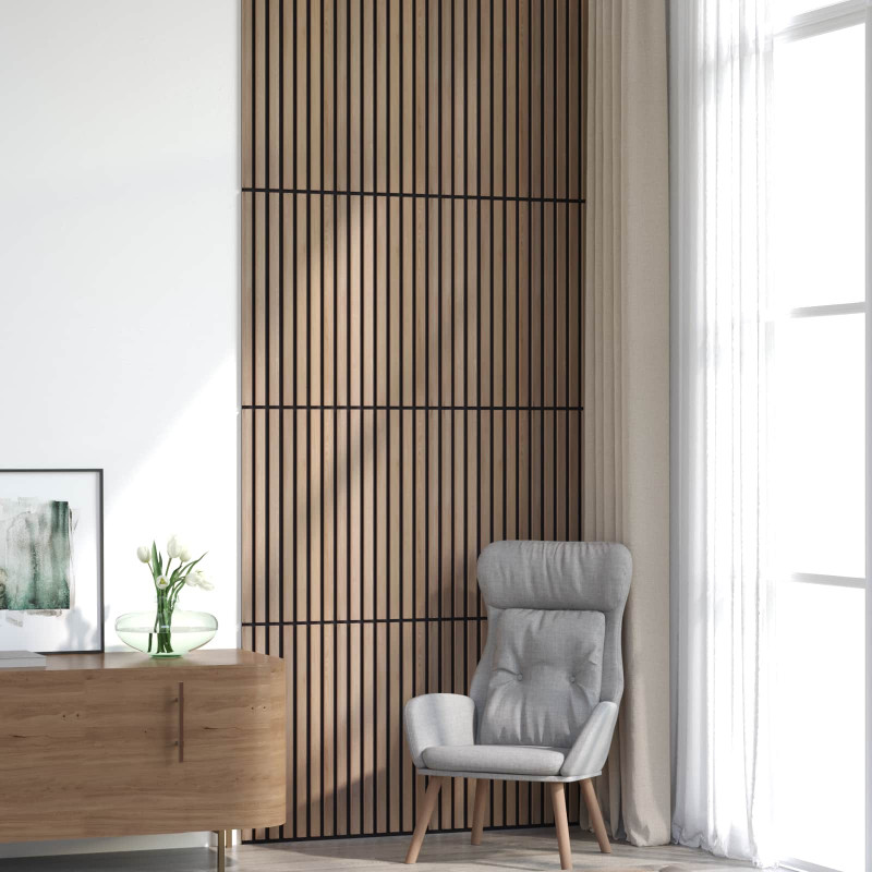 Panele ścienne 8 pcs brązowy 60,5 x 60 cm